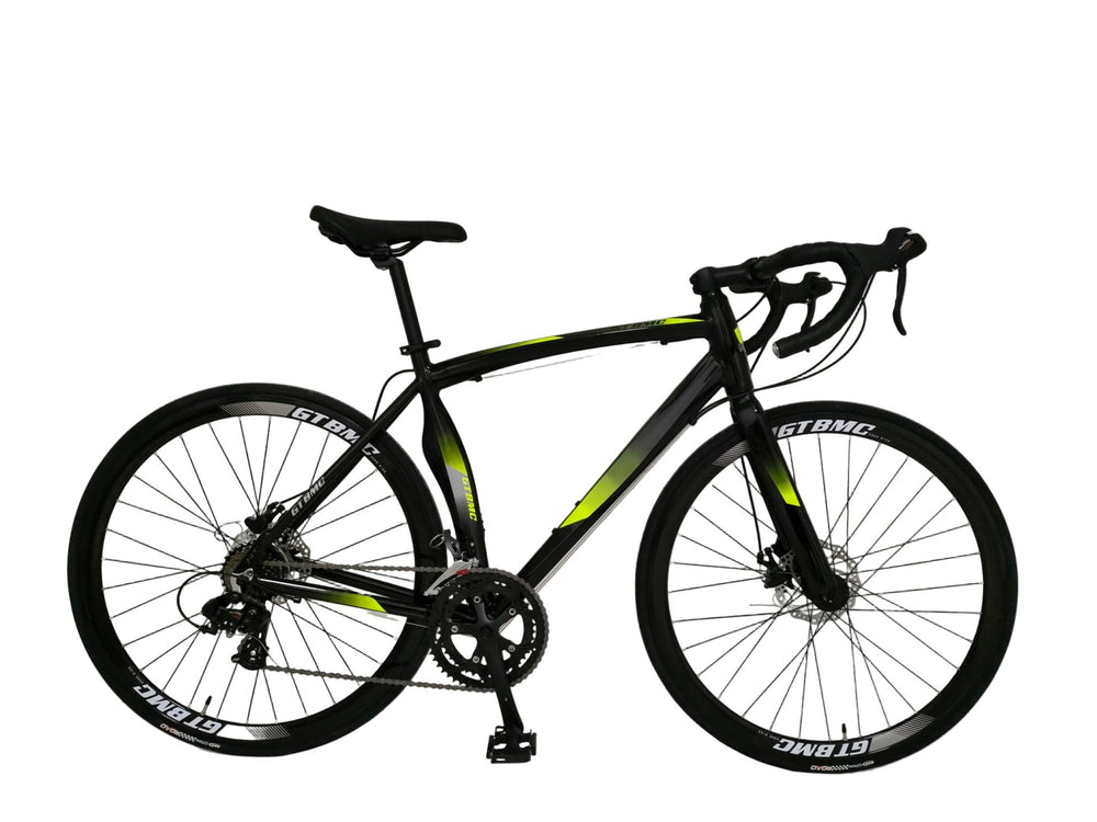 ROAD BICYCLE 700C*25C" ALLOY YEL/BLK 50" - Golden Hill Bikes