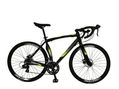 ROAD BICYCLE 700C*25C" ALLOY YEL/BLK 50" - Golden Hill Bikes